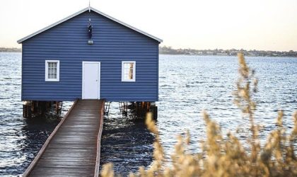 Vivienda sobre un muelle en Perth