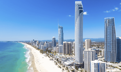 Gold coast edificios, vista aérea