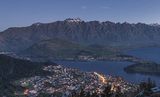 Vista aérea de queenstown